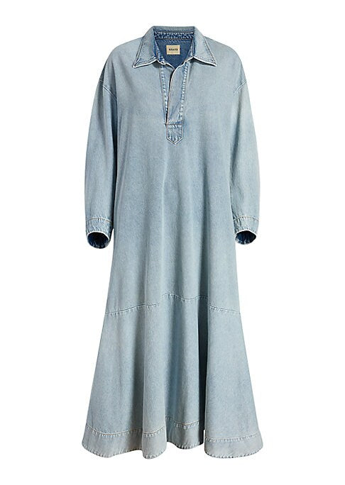 Chic Denim Tiered Dress