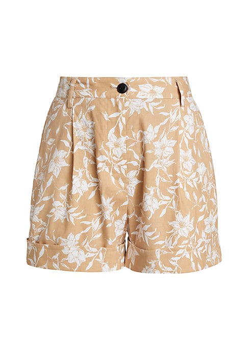 Floral Luxe Linen Shorts