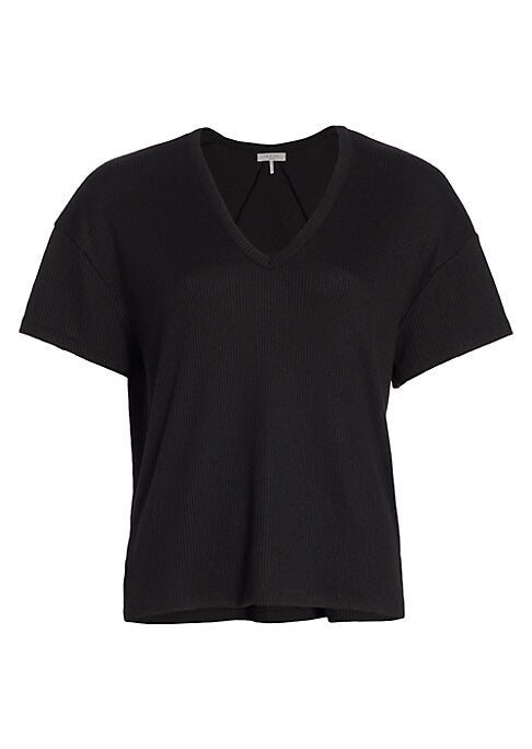 Cozy Ribbed V-Top
