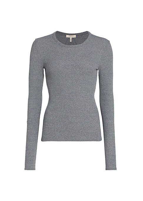 Ribbed Essential Long-Sleeve Top