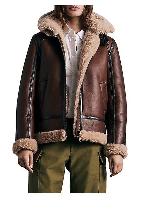 Shearling Aviator Coat