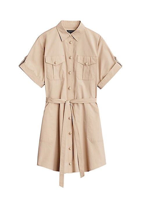 Belted Cotton Dress Delight