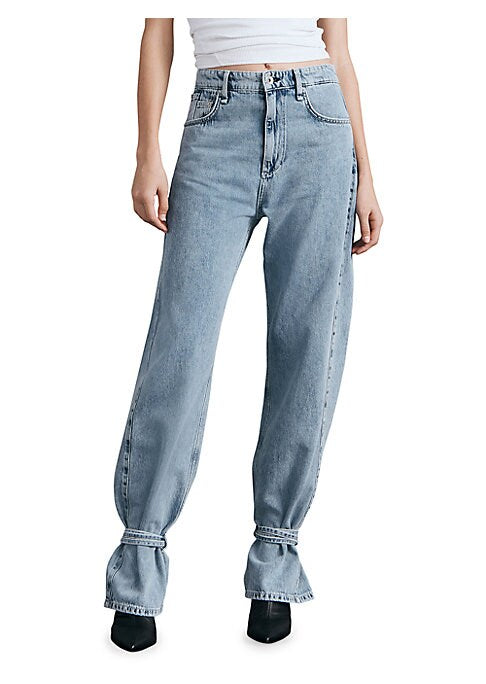 High-Waist Flared Denim