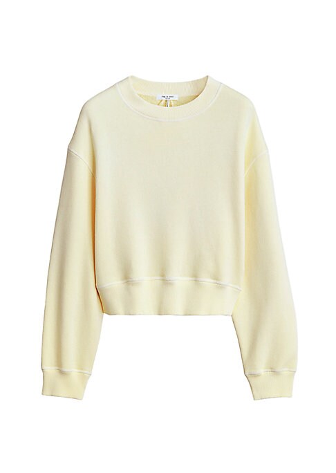 Chic Cropped Crewneck Sweatshirt