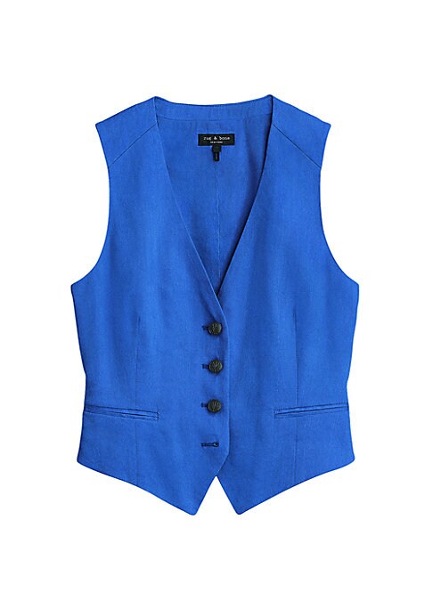 Chic Linen Crop Vest