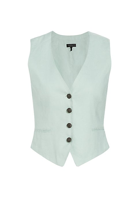 Chic Linen-Blend Vest