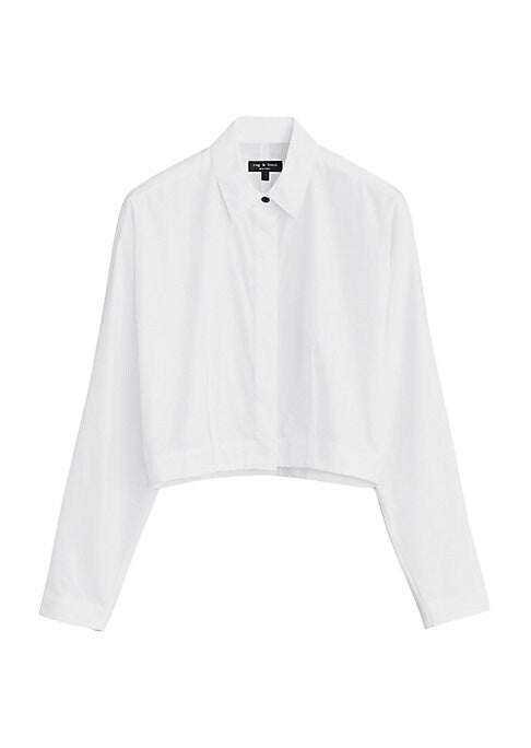 Crisp Cropped Cotton Top