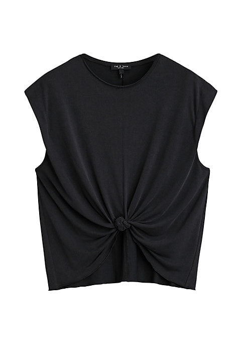 Knotty Cap-Sleeve Tee