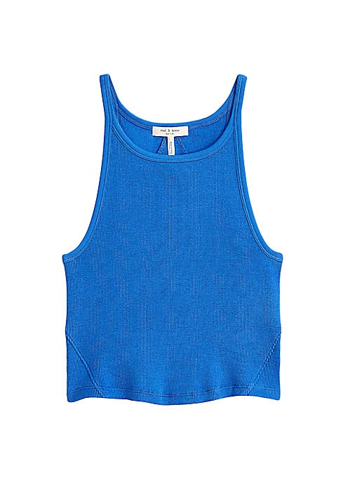Cropped Stretch Knit Tank
