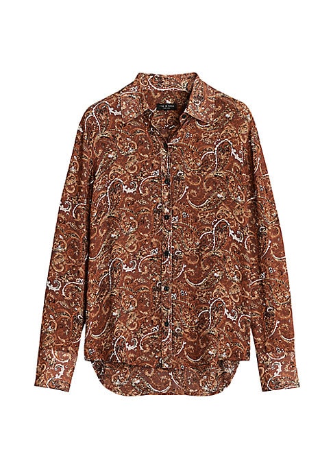 Paisley Georgette Top