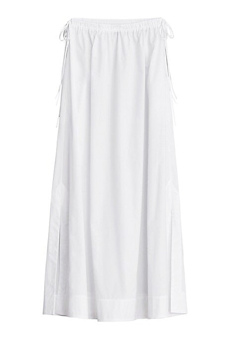 Chic Drawstring Maxi Skirt