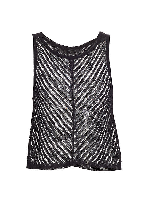 Open Knit Scoop Tank