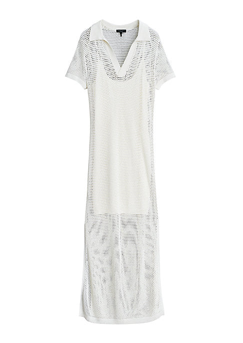 Netted Polo Maxi Dress