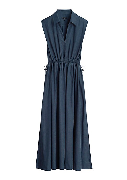 Chic Poplin Midi Dress