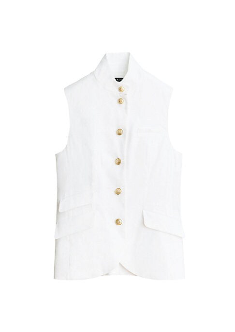 Chic Linen-Blend Waistcoat