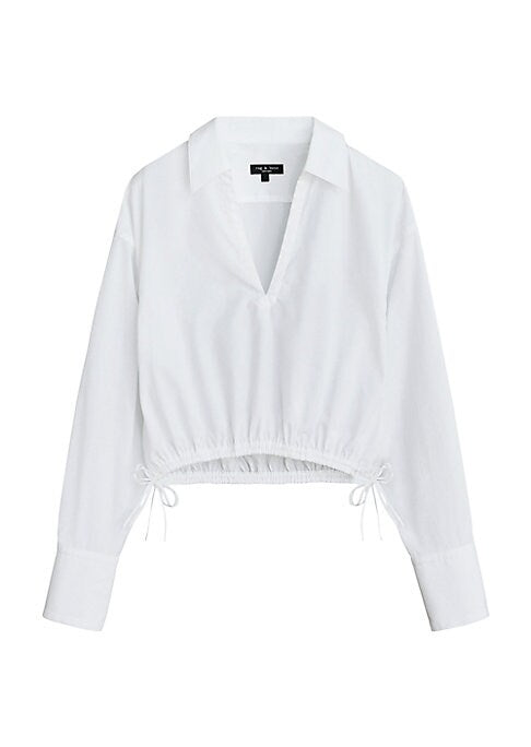 Chic Crop Poplin Top