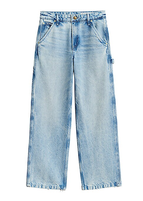 Rugged Wide-Leg Carpenter Jeans