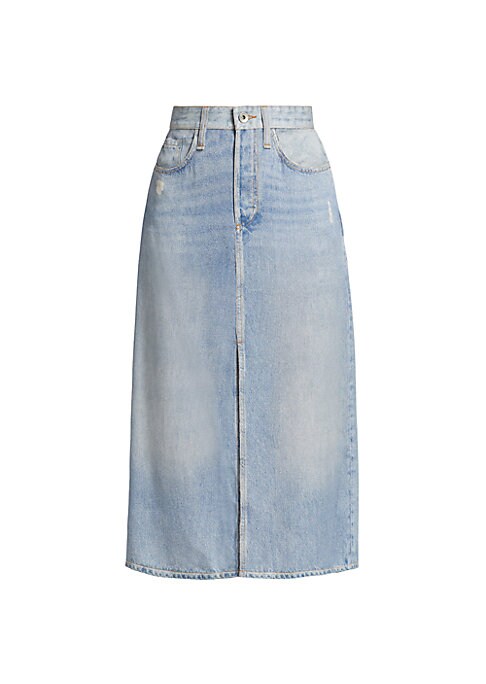 Chic Denim Midi Skirt