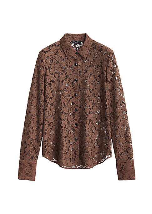 Lace Button-Up Elegance