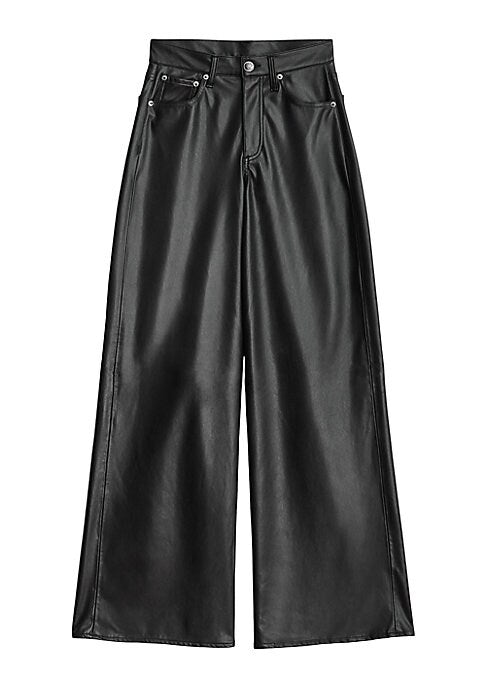 Chic Faux Leather Trousers