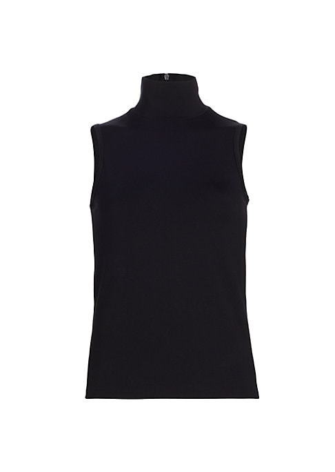 Fitted Turtleneck Knit Top