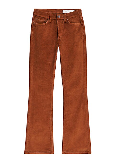 Chic Bootcut Corduroy Trousers