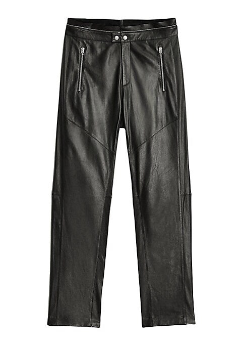 Chic Leather Moto Trousers