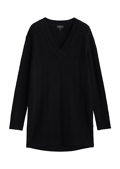 Herringbone Cashmere Minidress