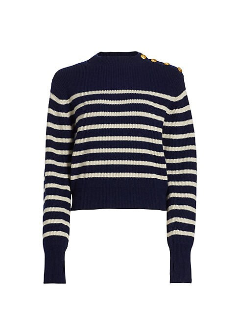 Chic Striped Wool Sweater