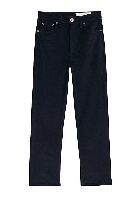 Chic Cropped Corduroy Trousers