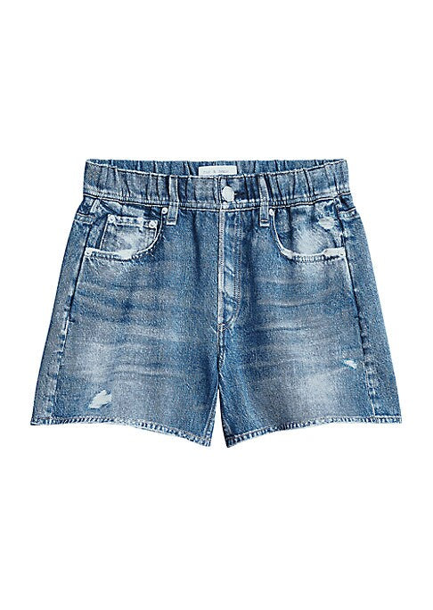 Denim Vibe Elastic Shorts