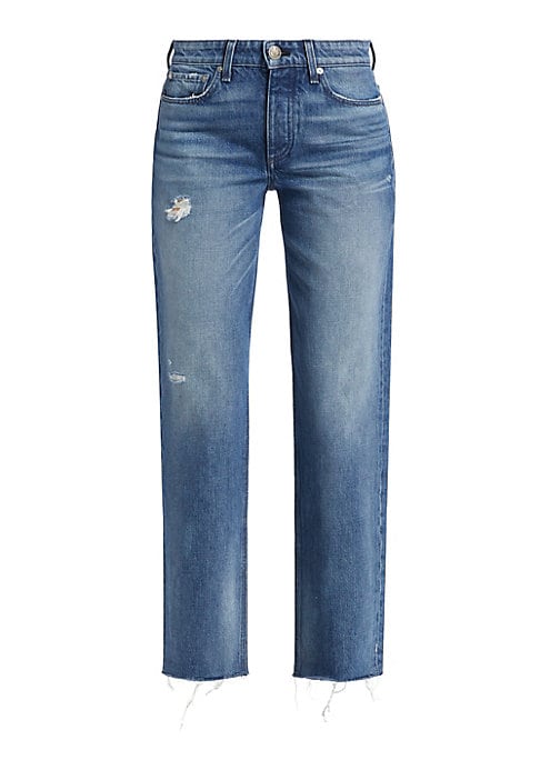 Chic Distressed Ankle Jeans