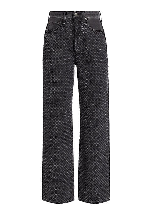 Classic Mesh Embroidered Jeans