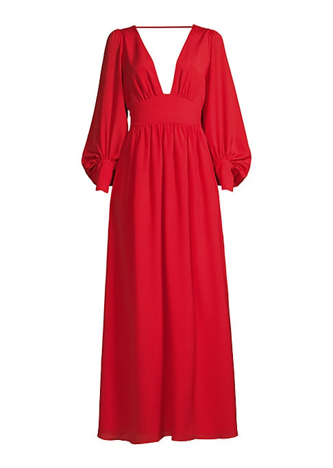 Vibrant Crepe Gown