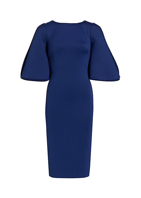 Petal-Sleeve Chic Dress
