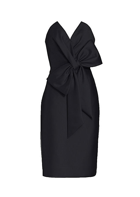 Bow-Embellished Cocktail Dress