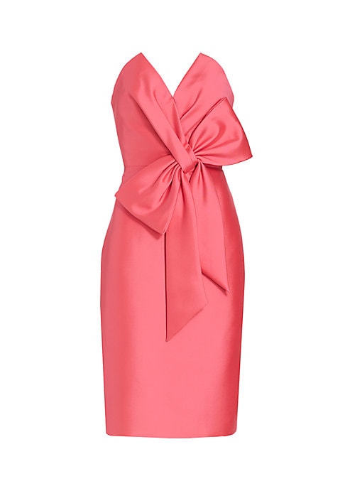 Asymmetric Bow Cocktail Dress