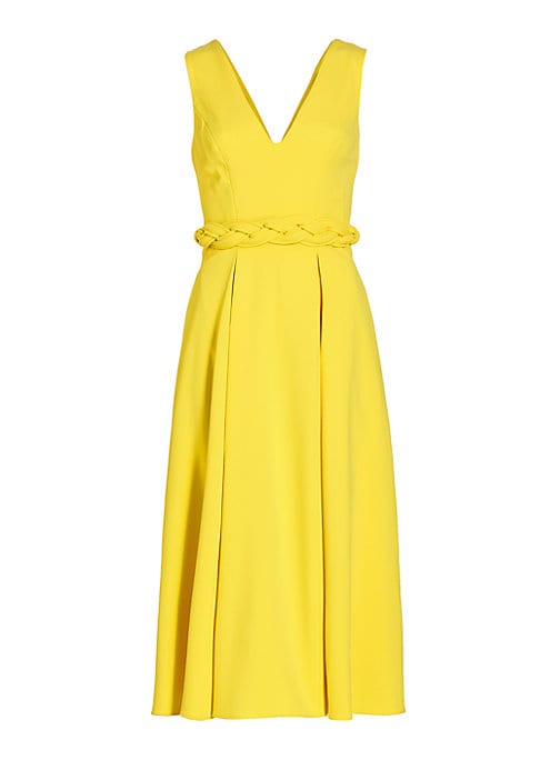 Braided Belt Midi Dress