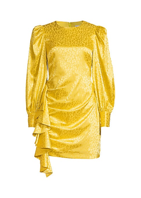 Ruffled Leopard Mini Dress