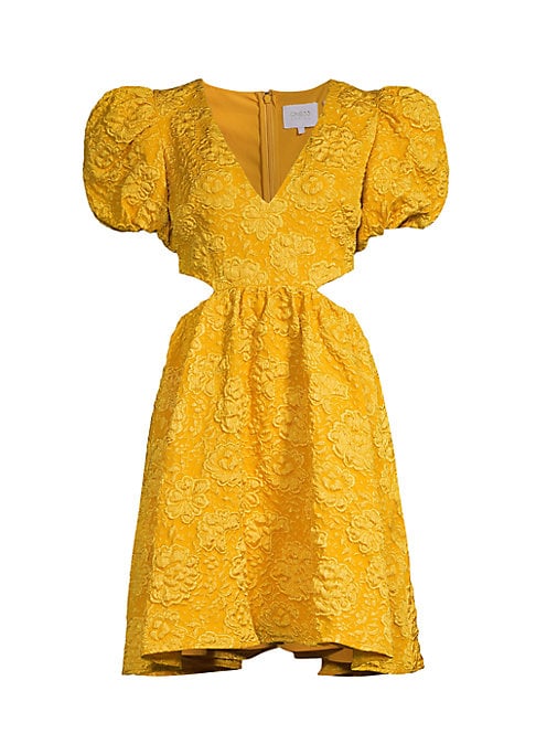 Floral Cut-Out Mini Dress