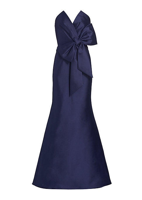 Elegant Bow Evening Gown