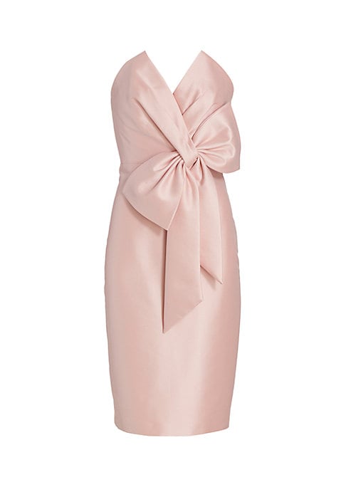 Elegant Satin Bow Dress