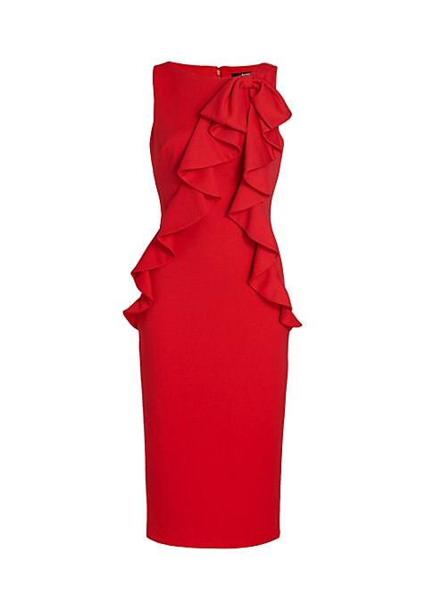 Elegant Ruffle Sheath Dress