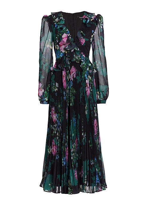 Floral Ruffle Midi Dress