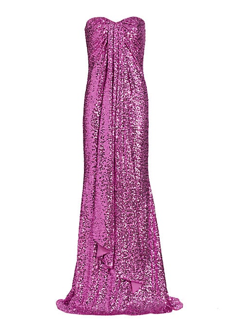 Luminous Sequin Evening Dress