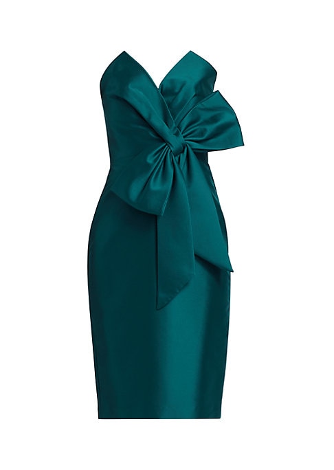 Satin Bow Cocktail Dress