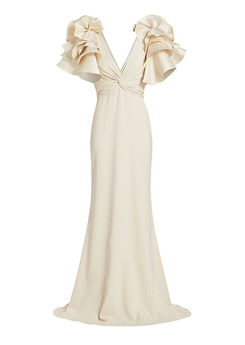Twisted Ruched Evening Dress