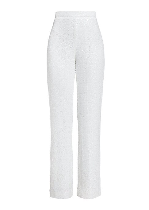 Lustrous Sequin Trousers