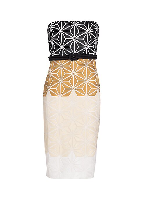 Colorblocked Abstract Dress