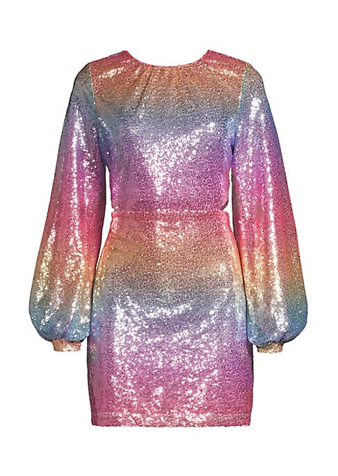 Sparkling Gradient Mini Dress